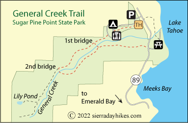 General Creek Trail, Sugar Pine Point State Park, Lake Tahoe
