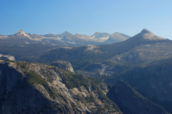 Clark Range from top of Yosemite Falls, Yosemite National Park, California