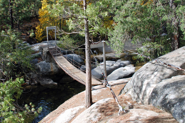 Swinging Bridge, Wawona, Yosemite National Park, California
