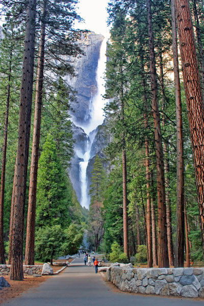 Lower Yosemite Falls trail, Yosemite National Park, California