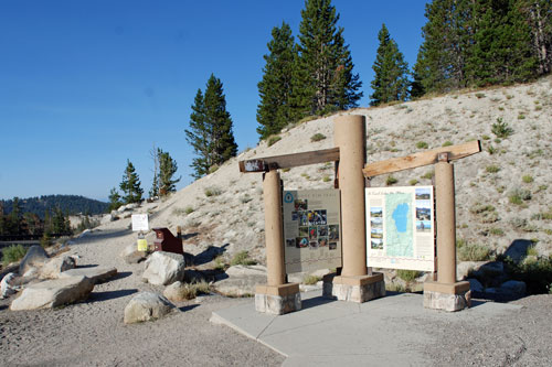 Trailhead for Mount Rose trail at Mount Rose Summit, Nevada