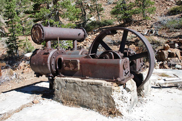 compressor plant, Mammoth Consolidated Gold Mine, Mammoth Lakes, CA